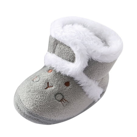 

Baby Girls Boys Soft Booties Snow Boots Toddler Warming Shoes 6 Wide