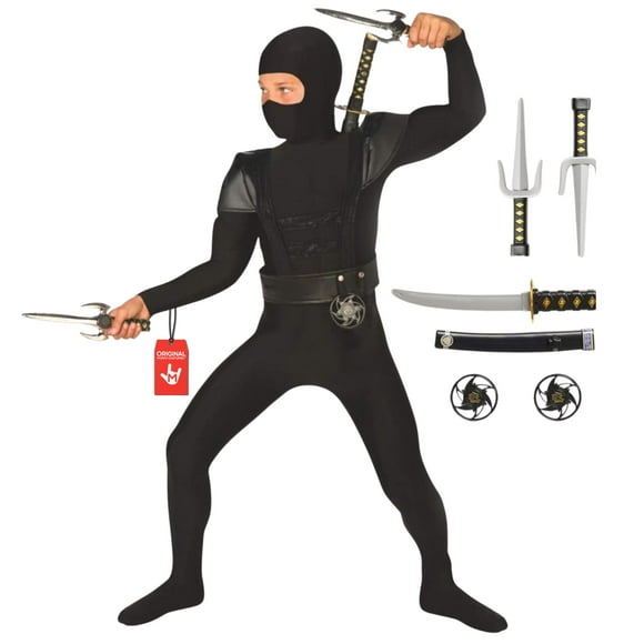 Disfraz Morph Ninja para niños, Halloween, talla XL, con accesorios