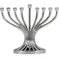 Artistic Flutes Menorah Traditional Shape Branched Candle Chanukiah
