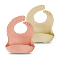 thumbnail image 1 of Set de 2 Baberos para Bebé (+6 Meses) - Amababy - Silicón Flexible con Broche, 1 of 5