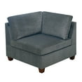 thumbnail image 5 of Miekor Furniture 1pc Corner wedge Grey Chenille Fabric Modular Corner wedge Sofa Living Room Furniture B5A8050, 5 of 9