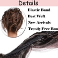 thumbnail image 4 of CNKOO Chignon Ondulé Moelleux Chouchous Queue de Cheval Extensions de Cheveux Synthétiques pour Femmes, 4 of 5