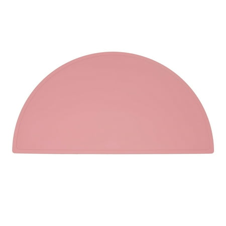

Baby Toddler Kids Silicone Semicircle Placemat Portable Food Non Slip Placemat