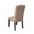 thumbnail image 2 of Set of 2 Button Tufted Parson Chairs Beige- Saltoro Sherpi, 2 of 3