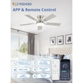 thumbnail image 2 of Ventilador de Techo ZMISHIBO de 42" Empotrado con LED Regulable, 2 of 9