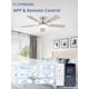 thumbnail image 2 of Ventilador de Techo ZMISHIBO de 42" Empotrado con LED Regulable, 2 of 9