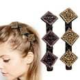 1/2/3pcs Diamond Rhinestone Hairpins Broken Hairpins Fringe Clips Side