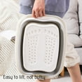 thumbnail image 7 of Giunmcul Foldable Foot Bath Bucket with Lid Handle Massage Acupoints Portable Spa Basin for Home, 7 of 7