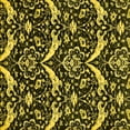 thumbnail image 1 of Ahgly Company Machine Washable Indoor Square Abstract Yellow Modern Area Rugs, 7' Square, 1 of 4