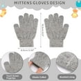 thumbnail image 3 of FZ FANTASTIC ZONE Toddler Kids Winter Hats Touchscreen Gloves Scarfs Set Pompom Beanie Caps Neck Warmer with Fleece for 5-8 Years Old Baby Girls Boys Gifts, Gloves, Red, 3 of 6