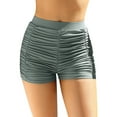 thumbnail image 1 of Charmo Womens Swim Shorts High Waisted Tummy Control Swimsuit Bottoms Ruched Board Shorts, 1 of 6