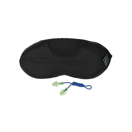 Lewis N. Clark Adjustable Travel Eye Mask with Ear Plugs