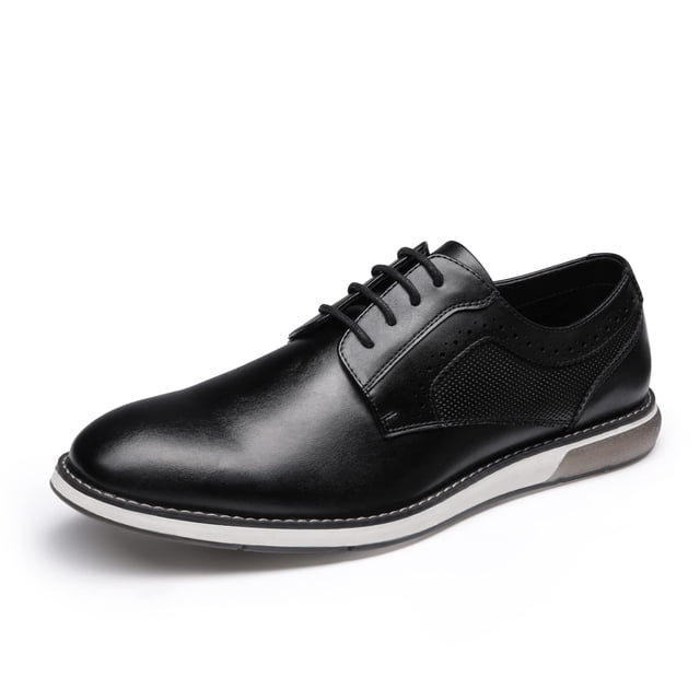 Zapatos de Vestir para Hombre Bruno Marc Casual Oxfords Negros Talla 9