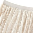 thumbnail image 2 of YM YOUMU Women Lace Floral Swing Skirt Elastic Waist Underskirt Casual Summer, 2 of 5