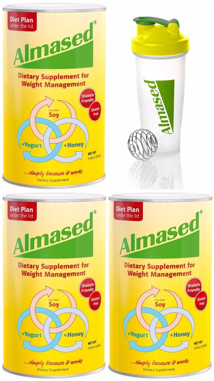 Almased High Quality NonGMO with Soy, Yogurt and Honey, Protein Powder