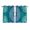 Blue Teal White, variant on Teal Blue Boho Kitchen Curtains 72 Inch Length, Retro White Rustic Flower Ethnic Pattern Grommet Top Bedroom Living Room Curtains, Light Filtering Cafe Curtain Drapes 2 Panels Set 104''x72''