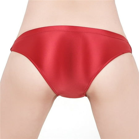 

❤Women Men Silky Shiny Satin Glossy Wet Look Knickers Briefs Underwear Panties