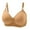 Beige, variant on Smooth Gathered Bra With No Or Steel Ring Three Buckle Side Collection And Auxiliary Underwear