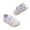 Purple, variant on Toddler Girls Sneakers Heart Print Lightweight Soft Sole Canvas Shoes With Double Hook Loop Closure Comfortable Casual Walking Shoes For Baby Girls