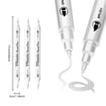 thumbnail image 3 of Leeye White Acrylic Glass Exquisite Art Marker Pen Tip and Suitable for Adults Adolescents in Rock 1ml Drawing DIY Craft, 3 of 5