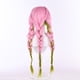 thumbnail image 2 of Peluca de cosplay de anime de 80 cm de largo trenzada rosa y verde para todos, 2 of 2