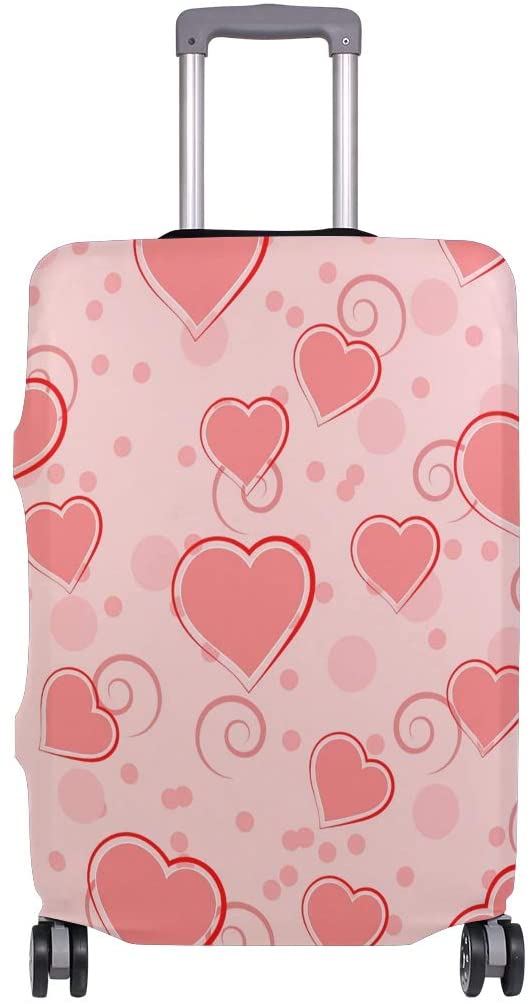 pink heart suitcase