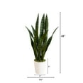 thumbnail image 4 of Nearly Natural Sansevieria Artificial Plant with Planter - 2' - Green, 4 of 7
