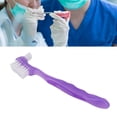 thumbnail image 2 of NFTIGB Cepillo para Dentaduras Postizas y Limpieza de Prótesis Dentales Doble Cara Portátil, Morado (22.00 cm / 8.66 inches), 2 of 9
