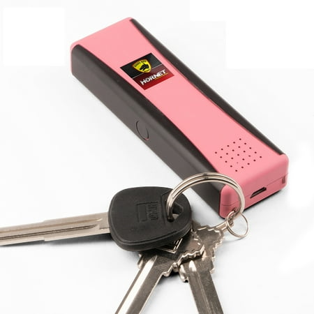 Guard Dog LED Stun Gun Keychain/120dB Alarm - Recharge Pink