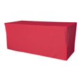 thumbnail image 1 of LA Linen TCpop-fit-72x24x30-FuchsiaP49 2.1 lbs Polyester Poplin Fitted Tablecloth, Fuchsia, 1 of 4