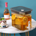 thumbnail image 3 of Dispensador de bebidas pequeño Refrigerador de plástico Dispensador de bebidas Tanque de agua Leche helada Limonada Contenedor de 3,5 L, 3 of 6