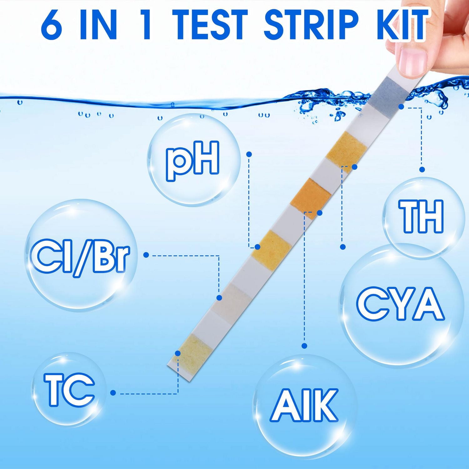 Bandelettes de test 6 en 1 de Mainstays