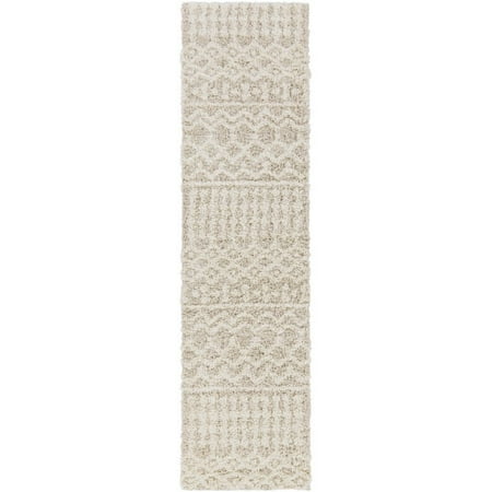 Urban Shag USG-2303 2 7  x 12  Runner Area Rug in Cream and Beige
