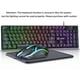 thumbnail image 2 of Combo de Teclado y Mouse para Juegos con Cable, Juego de Mouse con Teclado para Juegos con Sensación Mecánica Retroiluminada RGB con 104 Teclas, Cable USB, Luces RGB para Windows, PC, Jugadores, Computadora de Escritorio y Laptop, 2 of 9