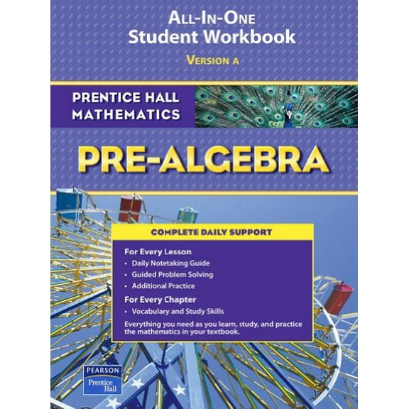 Pre-Owned Pre-Algebra All-In-One Student Workbook: Version A (Prentice Hall Mathematics) Paperback