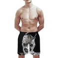 thumbnail image 6 of Terrifier Men's Swim Trunks Board Shorts Drawstring Elastic Waist Quick Dry Swimsuits Beach Shorts with Pockets M, 6 of 8