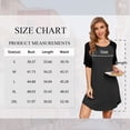 thumbnail image 3 of TEMOFON Summer Dresses for Women Short Sleeve Crew Neck Nightgown Colorblock Sleep Nightdress Pullover Casual Dark Grey L, 3 of 8