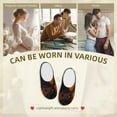 thumbnail image 7 of Fotbe Starry Night Cat Guitarist A Pattern Women's Fuzzy Curly Fur Memory Foam Loafer Slippers Indoor Outdoor Slippers Winter Home Shoes-35/36, 7 of 7