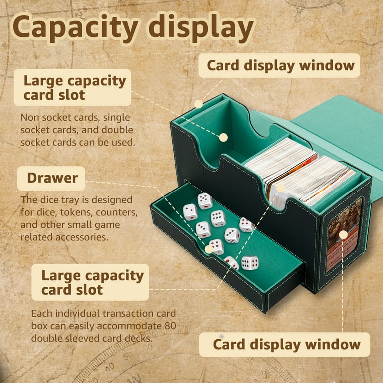Deck Box Mtg Magic MTG Commander Deck Box 11-in-1 - Holds 800+  Double-Sleeved Cards, Dice Trays, Magnetic - Premium Storage For TCG/CCG  Magic The Gathering Storage