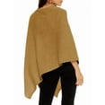 thumbnail image 2 of DHFJKG Oversized Sweaters For Women Knit Shawl High Neck 3/4 Sleeve Soft Casual Pullover Loose Fit Tunic Fall Winter Solid Color Cozy Tops, 2 of 5