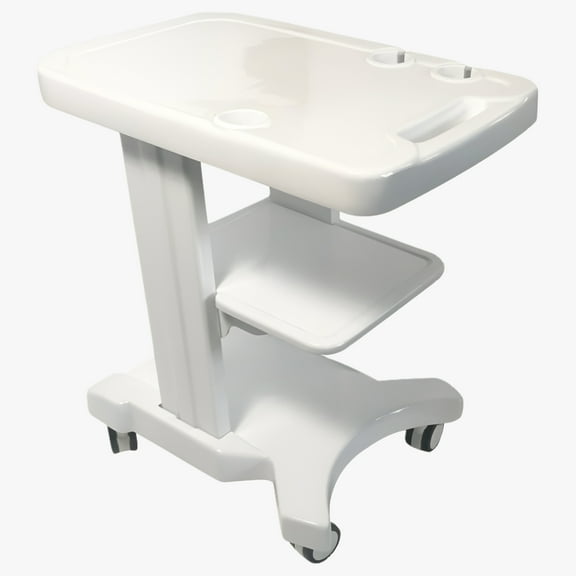 INTBUYING Mobile Tool Cart Portable Trolley Cart for Ultrasound Imaging System Scanner with 3 Storage Holder
