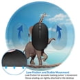 thumbnail image 4 of Disketp Elephant Giraffe Overcomes Fear By Walking On High Rope Small Mouse Pad 7.9x7.9 Inches,Washable Round Mousepad For Office Laptop Computer,Non-Slip Rubber Base Mouse Pads For Wireless Mouse, 4 of 9