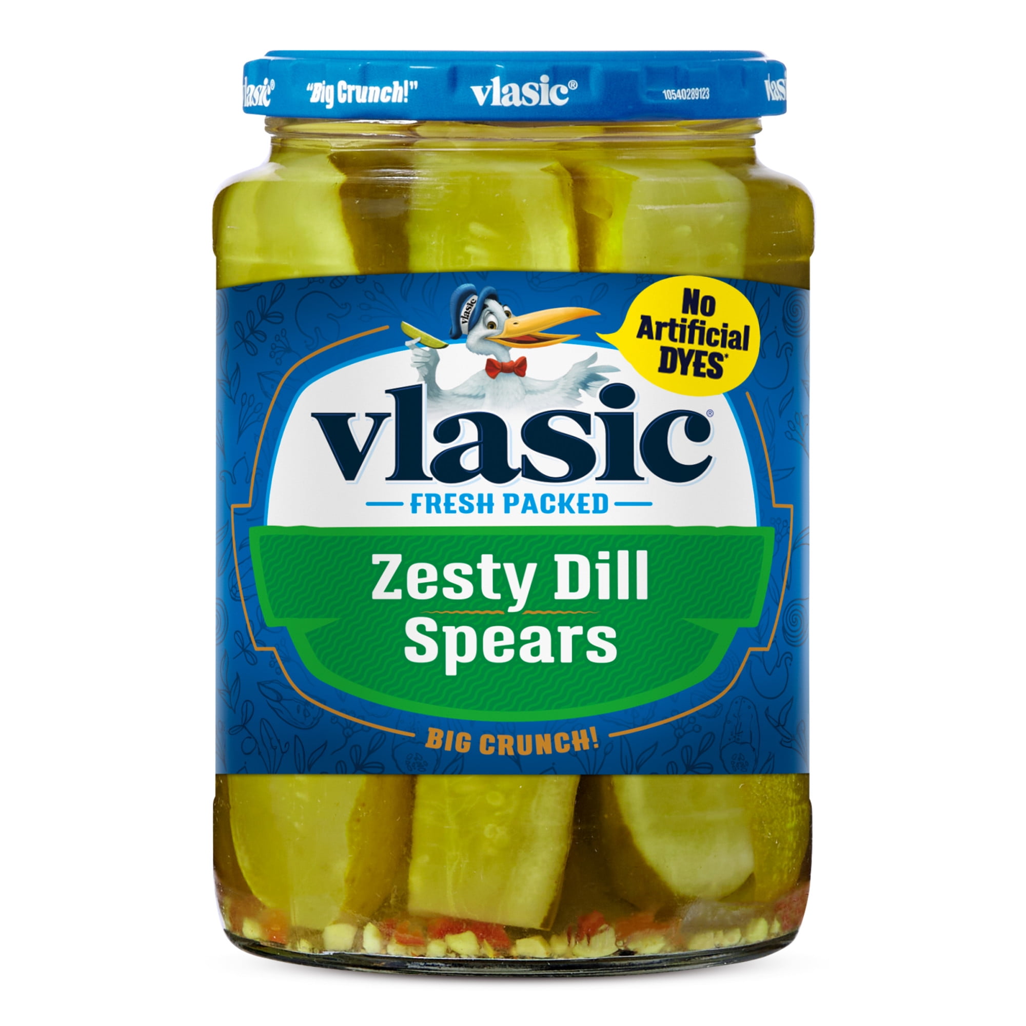 (6 pack) Vlasic Zesty Dill Pickle Spears, Keto Friendly, 24 fl. oz.