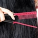 thumbnail image 4 of Novedad Estilo Clip-on Estilo en forma de V Peine de peinado Salón de bricolaje Peine de peluquería Plancha de pelo (Negro + Rosado), 4 of 5