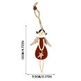 thumbnail image 3 of Colgante de madera de Navidad, colgante de niña de Ángel de peluche pintado hueco, decoración de árbol de Navidad, adornos DIY Wmkox8yii fhajkh5913, 3 of 3