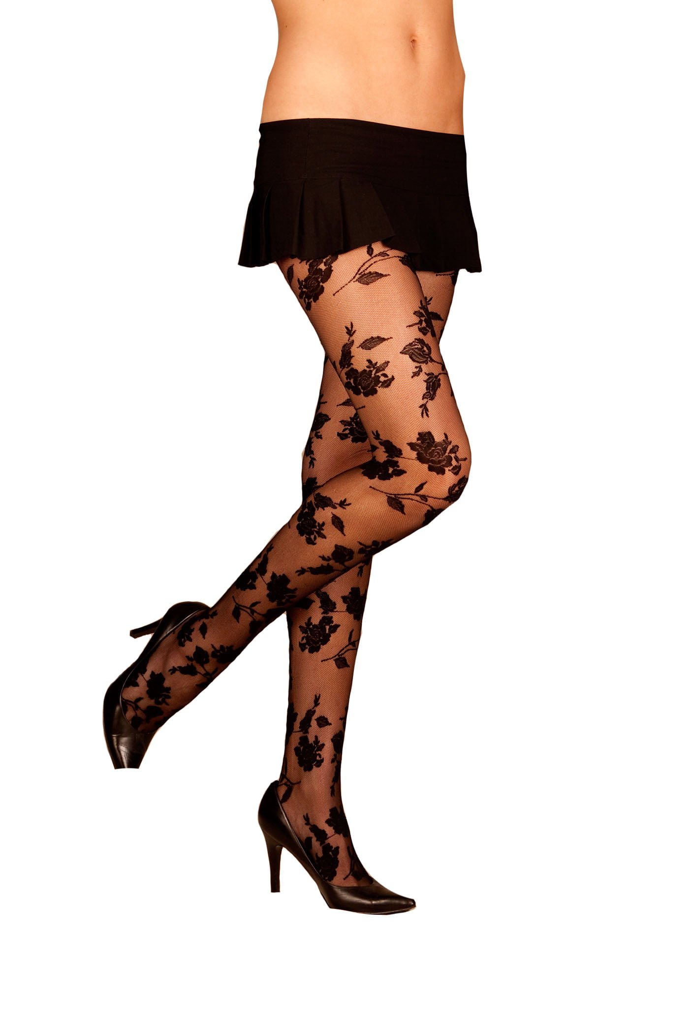 Sheer Tights With Designs 3419