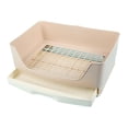 thumbnail image 1 of Pequeña arena para mascotas, orinal, orinal, entrenador, esquina, caja de cama, para animales pequeños, conejo, conejillo de , - Beige Sunnimix Cajas de arena para conejos, 1 of 6