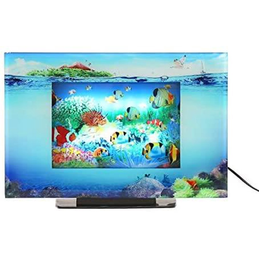 Elegantoss LCD Scenery Artificial Tropical Fish Aquarium Decorative