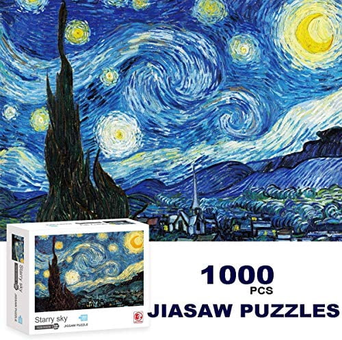 Home Game Decompression 1000 Piece The Starry Night Jigsaw Puzzle Educational US 