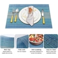 thumbnail image 4 of 5 manteles individuales lavables manteles individuales de PVC resistentes al calor manteles individuales de vinilo manteles individuales antiincrustantes para mesas de cocina en restaurantes, 4 of 6